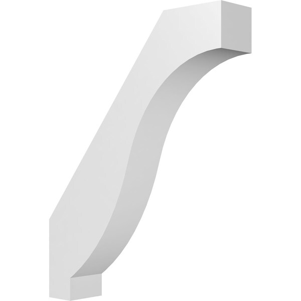 Ekena Millwork 3-in. W x 14-in. D x 18-in. H Baker Architectural Grade PVC Knee Brace BRCP03X14X18BKR - main